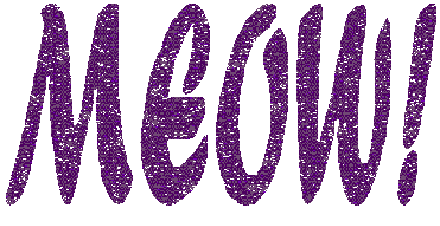 Click to get the codes for this image. Purple Meow Glitter, Animals  Cats Free Image, Glitter Graphic, Greeting or Meme for Facebook, Twitter or any forum or blog.