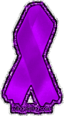Click to get the codes for this image. The purple ribbon is used for the following causes: Sarcoidosis, Alzheimer's Disease, cystic fibrosis, epilepsy, Huntington's disease, Lupus, Fibromyalgia, Autism, Arnold-Chiari Malformation, Eating Disorders, Gastrointestinal Cancers, Pancreatic cancer and cancer survival.