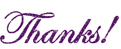 Click to get the codes for this image. Purple Script Thanks Glitter Text, Thanks Free Image, Glitter Graphic, Greeting or Meme for any Facebook, Twitter or any blog.