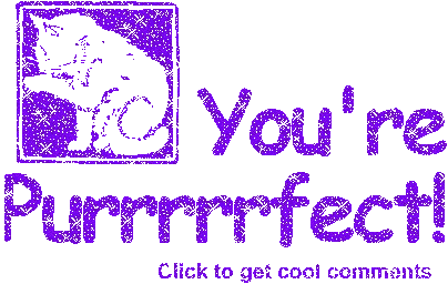 Click to get the codes for this image. Purrfect Purple Glitter Text, Animals  Cats Free Image, Glitter Graphic, Greeting or Meme for Facebook, Twitter or any forum or blog.