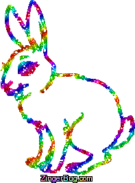 Click to get the codes for this image. Rainbow Glitter Bunny, Animals  Bunnies  Rabbits, Animals Free Image, Glitter Graphic, Greeting or Meme for Facebook, Twitter or any forum or blog.