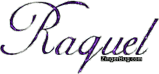 Click to get the codes for this image. Raquel Purple Glitter Name, Girl Names Free Image Glitter Graphic for Facebook, Twitter or any blog.