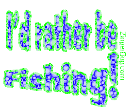 Click to get the codes for this image. I'd Rather Be Fishing Glitter Text, Id Rather Be Free Image, Glitter Graphic, Greeting or Meme for Facebook, Twitter or any blog.