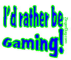 Click to get the codes for this image. I'd Rather Be Gaming Glitter Graphic, Id Rather Be Free Image, Glitter Graphic, Greeting or Meme for Facebook, Twitter or any blog.