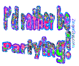 Click to get the codes for this image. I'd Rather Be Partying Glitter Text, Id Rather Be Free Image, Glitter Graphic, Greeting or Meme for Facebook, Twitter or any blog.