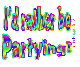 Click to get the codes for this image. I'd Rather Be Partying Glitter Text, Id Rather Be Free Image, Glitter Graphic, Greeting or Meme for Facebook, Twitter or any blog.