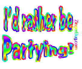 Click to get the codes for this image. I'd Rather Be Partying Glitter Text, Id Rather Be Free Image, Glitter Graphic, Greeting or Meme for Facebook, Twitter or any blog.