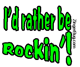 Click to get the codes for this image. I'd Rather Be Rockin' Glitter Graphic, Music Comments, Id Rather Be Free Image, Glitter Graphic, Greeting or Meme for Facebook, Twitter or any blog.