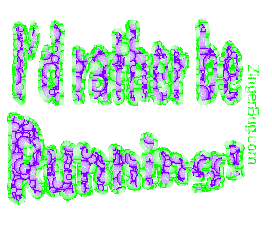 Click to get the codes for this image. I'd Rather Be Running Glitter Text, Sports, Id Rather Be Free Image, Glitter Graphic, Greeting or Meme for Facebook, Twitter or any blog.