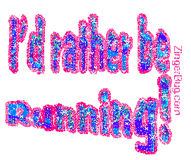 Click to get the codes for this image. I'd Rather Be Running Glitter Text, Sports, Id Rather Be Free Image, Glitter Graphic, Greeting or Meme for Facebook, Twitter or any blog.