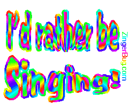 Click to get the codes for this image. I'd Rather Be Singing Glitter Text, Music Comments, Id Rather Be Free Image, Glitter Graphic, Greeting or Meme for Facebook, Twitter or any blog.