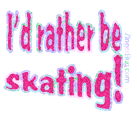 Click to get the codes for this image. I'd Rather Be Skating Glitter Text, Sports, Id Rather Be Free Image, Glitter Graphic, Greeting or Meme for Facebook, Twitter or any blog.