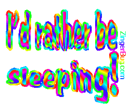 Click to get the codes for this image. I'd Rather Be Sleeping Glitter Text, Id Rather Be Free Image, Glitter Graphic, Greeting or Meme for Facebook, Twitter or any blog.
