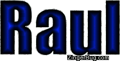 Click to get the codes for this image. Raul Blue Glitter Name, Guy Names Free Image Glitter Graphic for Facebook, Twitter or any blog