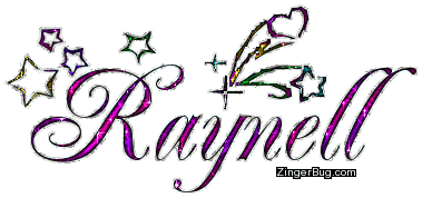 Click to get the codes for this image. Raynell Pink Purple Glitter Name With Stars, Girl Names Free Image Glitter Graphic for Facebook, Twitter or any blog.
