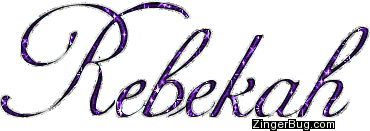 Click to get the codes for this image. Rebekah Purple Glitter Name, Girl Names Free Image Glitter Graphic for Facebook, Twitter or any blog.