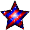 Click to get the codes for this image. Red And Blue Glitter Star With Silver Border, Stars Free Image, Glitter Graphic, Greeting or Meme.