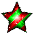 Click to get the codes for this image. Red And Green Glitter Star With Silver Border, Stars Free Image, Glitter Graphic, Greeting or Meme.