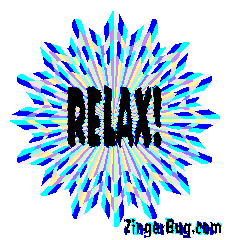 Click to get animated GIF glitter graphics of the word Relax