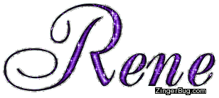 Click to get the codes for this image. Rene Purple Glitter Name, Girl Names Free Image Glitter Graphic for Facebook, Twitter or any blog.