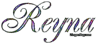 Click to get the codes for this image. Reyna Multi Colored Glitter Name, Girl Names Free Image Glitter Graphic for Facebook, Twitter or any blog.