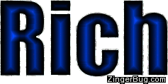 Click to get the codes for this image. Rich Blue Glitter Name, Guy Names Free Image Glitter Graphic for Facebook, Twitter or any blog
