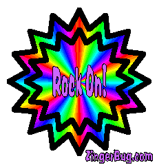Click to get the codes for this image. Rock On Rainbow, Rock On Free Image, Glitter Graphic, Greeting or Meme for Facebook, Twitter or any forum or blog.