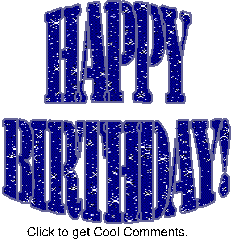 Click to get the codes for this image. Royal Blue Birthday Glitter Text, Birthday Glitter Text, Happy Birthday Free Image, Glitter Graphic, Greeting or Meme for Facebook, Twitter or any forum or blog.