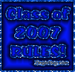 Click to get the codes for this image. Royal Blue Class Of 2007 Satin, Class Of 2007 Free glitter graphic image designed for posting on Facebook, Twitter or any forum or blog.