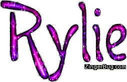 Click to get the codes for this image. Rylie Pink Purple Glitter Name, Girl Names Free Image Glitter Graphic for Facebook, Twitter or any blog.