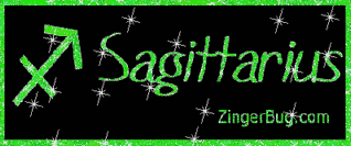 Click to get the codes for this image. Sagittaruis Silver Stars Green Glitter Text, Sagittarius Free Glitter Graphic, Animated GIF for Facebook, Twitter or any forum or blog.