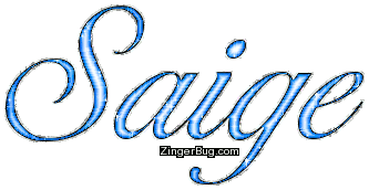 Click to get the codes for this image. Saige Blue Glitter Name, Girl Names Free Image Glitter Graphic for Facebook, Twitter or any blog.