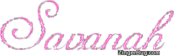 Click to get the codes for this image. Savanah Pink Glitter Script Name, Girl Names Free Image Glitter Graphic for Facebook, Twitter or any blog.