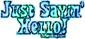 Click to get the codes for this image. Sayin' Hello Ocean Glitter Text, Hi Hello Aloha Wassup etc Free Image, Glitter Graphic, Greeting or Meme for any Facebook, Twitter or any blog.