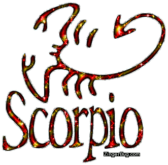 Click to get the codes for this image. Scorpio Red And Yellow Glitter Astrology Sign, Scorpio Free Glitter Graphic, Animated GIF for Facebook, Twitter or any forum or blog.