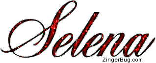Click to get the codes for this image. Selena Red Glitter Name, Girl Names Free Image Glitter Graphic for Facebook, Twitter or any blog.