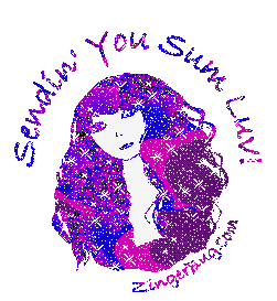 Click to get the codes for this image. Sendin Sum Luv Pretty Girl Purple, Showin Some Love Free Image, Glitter Graphic, Greeting or Meme for any Facebook, Twitter or any blog.