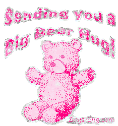 Click to get the codes for this image. Sending You A Big Bear Hug Pink Teddy Bear, Teddy Bears, Hugs and Kisses, Popular Favorites Glitter Graphic, Comment, Meme, GIF or Greeting
