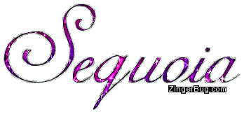 Click to get the codes for this image. Sequoia Pink Purple Glitter Name, Girl Names Free Image Glitter Graphic for Facebook, Twitter or any blog.
