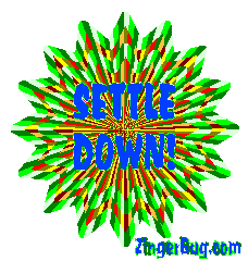 Click to get the codes for this image. Settle Down Starburst Psychedelic, Settle Down Free Image, Glitter Graphic, Greeting or Meme for Facebook, Twitter or any forum or blog.