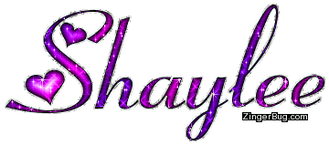 Click to get the codes for this image. Shaylee Pink Purple Glitter Name With Hearts, Girl Names Free Image Glitter Graphic for Facebook, Twitter or any blog.