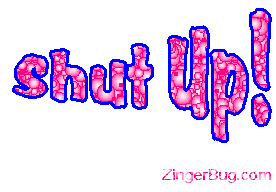 Click to get the codes for this image. Shut up Glitter Text, Shut Up Free Image, Glitter Graphic, Greeting or Meme for Facebook, Twitter or any forum or blog.