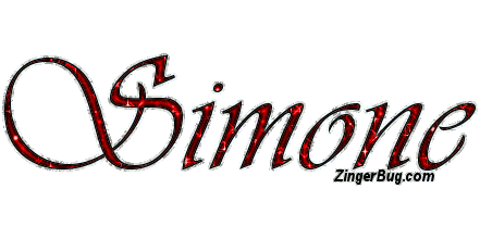 Click to get the codes for this image. Simone Red Glitter Name, Girl Names Free Image Glitter Graphic for Facebook, Twitter or any blog.