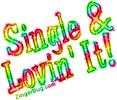 Click to get the codes for this image. Single And Lovin It Fun Colors Glitter Text, Single  Lovin It Free Image, Glitter Graphic, Greeting or Meme for Facebook, Twitter or any forum or blog.