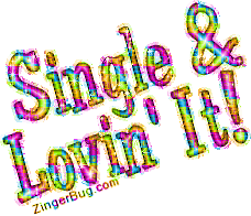 Click to get the codes for this image. Single And Lovin It Pastel Glitter Text, Single  Lovin It Free Image, Glitter Graphic, Greeting or Meme for Facebook, Twitter or any forum or blog.