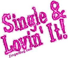 Click to get the codes for this image. Single And Lovin It Pink Glitter Text, Single  Lovin It Free Image, Glitter Graphic, Greeting or Meme for Facebook, Twitter or any forum or blog.