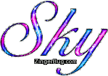 Click to get the codes for this image. Sky Pink Purple And Blue Glitter Name, Girl Names Free Image Glitter Graphic for Facebook, Twitter or any blog.