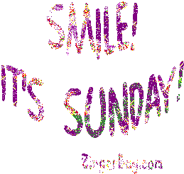 Click to get the codes for this image. Smile Its Sunday Glitter Text, Smile, Happy Sunday Free Image, Glitter Graphic, Greeting or Meme for Facebook, Twitter or any forum or blog.