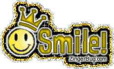 Click to get the codes for this image. Smile With Crown, Smile, Smiley Faces Free Image, Glitter Graphic, Greeting or Meme for Facebook, Twitter or any blog.