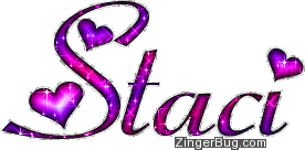 Click to get the codes for this image. Staci Pink And Purple Glitter Name, Girl Names Free Image Glitter Graphic for Facebook, Twitter or any blog.